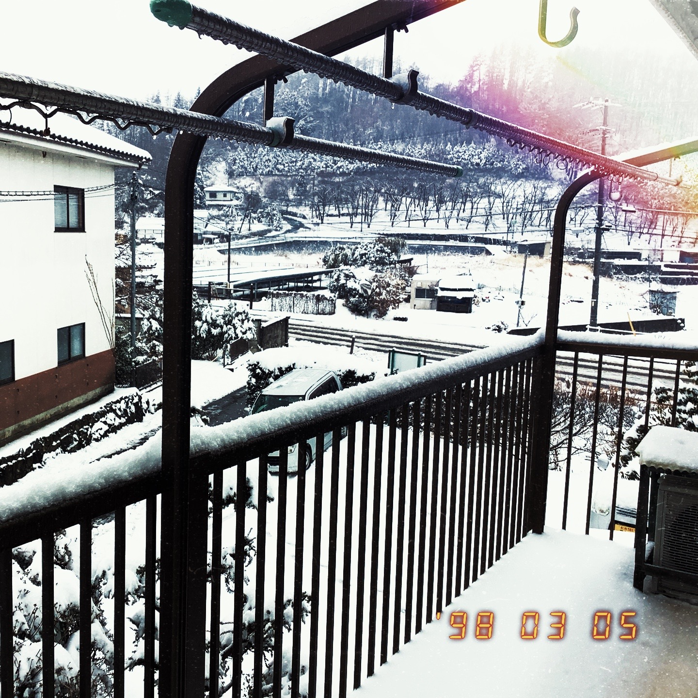 松本市雪景色